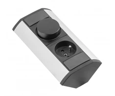 MINI angle extender with CCT regulator and socket with grounding 230V 16A