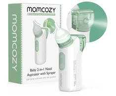 Momcozy elektrinis kūdikių 2 viename nosies aspiratorius su purkštuvu
