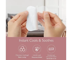 Momcozy hidrogeliniai spenelių įklotai su raminančiu lanolinu 6vnt.