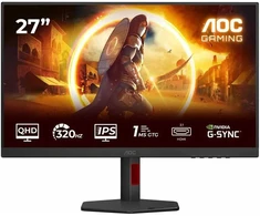 Monitorius AOC | Q27G4SRU | 27 " | Fast IPS | QHD | 16:9 | 320 Hz | 0.3 ms | 2560 x 1440 pikselių | 400 cd/m² | HDMI jun (Pažeista pakuotė)