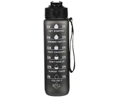 Motyvuojanti gertuvė su laiko žyma, 1000 ml, juoda