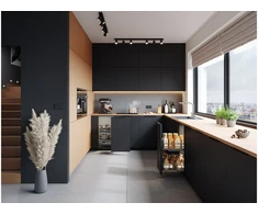 MovixPro sliding corner for a cabinet 450 mm anthracite RAL 7024