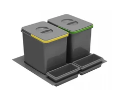 MULTINO 600 2X15l container system + 2 trays, GRAPHITE Pilkas
