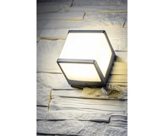NARIN LED šviestuvas 10W, 1000lm, IP54, AC220-240V, 50/60Hz, 4000K, juodas