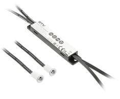 Nekontaktinis jungiklis MIKRO IR 12V/36W, 2 jutikliai, kabeliai 2 m ir 1,2 m, baltos spalv
