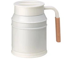 Nerūdijančio plieno termo puodelis su uždengiamu dangteliu "Mosh ! Mug Cup", 400 ml Ivory