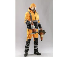 OKER apšiltinta įspėjamoji striukė bomber oranžinė 2XL