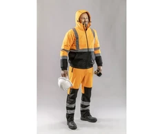 HOGERT OKER apšiltinta įspėjamoji striukė bomber oranžinė 3XL