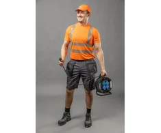 Orange Oranžinis JURAL II High-visibility polycotton T-shirt oranžinis S (48)