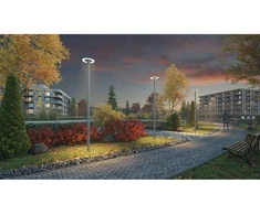 ORLANDO gatvių ir parkų šviestuvas, LED, 100W, 10000lm, 4000K, AC180-250V, IP65, 5metų