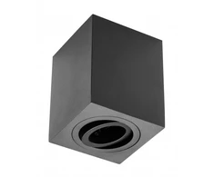 Lubinis šviestuvas Paviršinis šviestuvas SENSA, aliuminis, 90x90x115, IP20, maks. 50 W, kvadratinis, juodas k