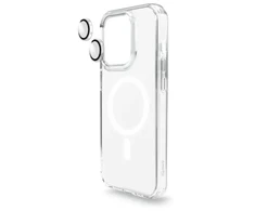 Permatomas 2in1 MagSafe telefono dėklas ArmorPro skirtas iPhone 15 Plus
