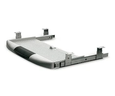 Plastic computer keyboard shelf