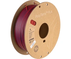 PolyTerra PLA 1.75mm 1kg plastikas 3D spausdinimui Mixed Berries (Red-Dark Blue) / Raudonas-tamsiai mėlynas