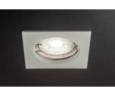 PORTO ceiling spotlight, IP20, square, baltas, TYPE DS10