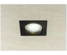 Lubinis šviestuvas PORTO-K ceiling spotlight, IP20, square, juodas, angle adjustable, TYPE DT10