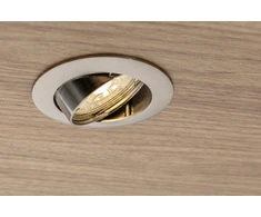 Lubinis šviestuvas PORTO-K lubinis taškinis šviestuvas, IP20, apvalus, inox, reguliuojamo kampo, TYPE 5515