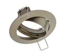 Lubinis šviestuvas PORTO-K lubinis taškinis šviestuvas, IP20, apvalus, inox, reguliuojamo kampo, TYPE 5515
