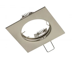 PORTO lubinis taškinis šviestuvas, IP20, kvadratinis, inox, TYPE DS10