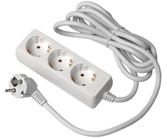 GTV Prailgintuvas schuko, 3 lizdai, 5 m