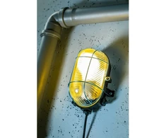 Lubinis šviestuvas GTV Priekinis šviestuvas SANGUESA KAM, maks. 40W, E27, AC220-240V, 50-60Hz, IP54, ABS/stiklas/