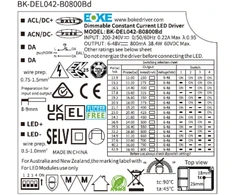 GTV Regulated DC Power Supply DALI-2_PUSH 250-800mA 6-48VDC SELV Class 2