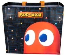 Retro pirkinių krepšys Konix Pac-Man su Blinky dizainu 40x45x20cm, juodas