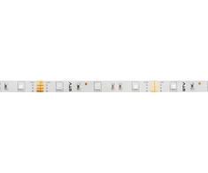 RGB blykstės juosta, 150 LED, 36 W, be gelio, 10 mm, ritinys 5 m, 12 V