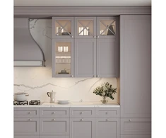 RING inox knob - brushed steel