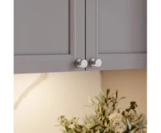 RING inox knob - brushed steel