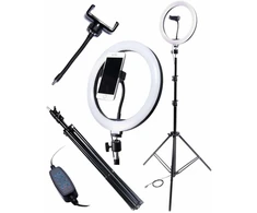 RoGer RING LED Ring Lamp with Tripod (Pažeista pakuotė)