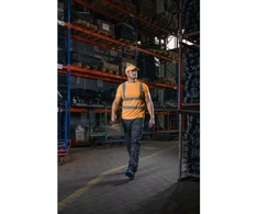 ROSSEL Hi visibility poliesterio marškinėliai oranžiniai L (52)