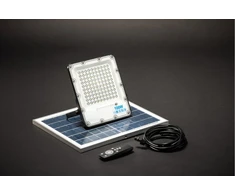 Saulės šviesos diodų prožektorius BRAVOS, 150W, 1500lm, 6400K, IP65, 120°, saulės baterija