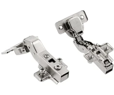 Self-closing hinge/hydraulic angular 30° roller H=0 with euro screws