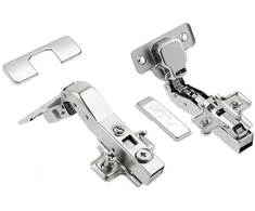 Self-closing hinge/hydraulic angular 45° roller H=0 with euro screws