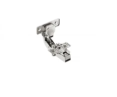 Self-closing hinge/hydraulic angular 90 degree roller H=0 with euro screws