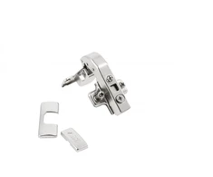 Self-closing hinge/hydraulic angular 90 degree roller H=0 with euro screws