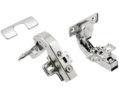 Self-closing hinge/hydraulic angular 90° roller H=0