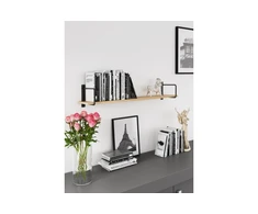 Shelf support BELT, 22x23 cm, juodas mat