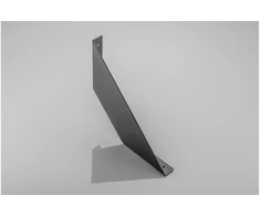 Shelf support FLAT, 20x20 cm, juodas mat