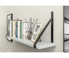 Shelf support GINO, 30x22 cm, juodas mat