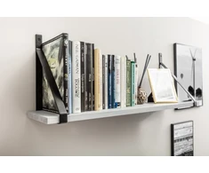 Shelf support GINO, 30x22 cm, juodas mat