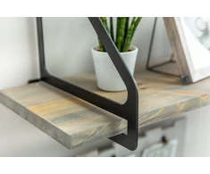 Shelf support INGRID, 26x23 cm, juodas mat