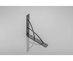 Shelf support NEO, 18x18 cm, juodas mat