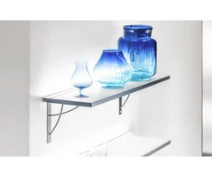 Shelf support NEO, 18x18 cm, juodas mat