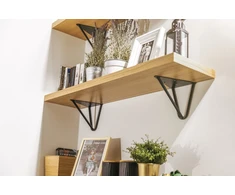 Shelf support WIRE, 18x16 cm, juodas mat