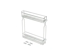 Side cargo basket, mounting for H45 ball guides, 2 shelves, cabinet 200 mm, without anthra