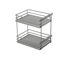 Side cargo basket MovixPro, 2 shelves, for a 400 mm cabinet, without slides, anthracite RA