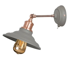Sieninis šviestuvas LORET+ su jungikliu, 8229, AC220-240V, 50/60Hz, 1*E27, maks.40W, skers