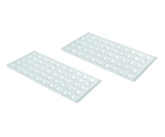 GTV Silikoninės pagalvėlės baldams, 10x3mm, skaidrios, 100 vnt.